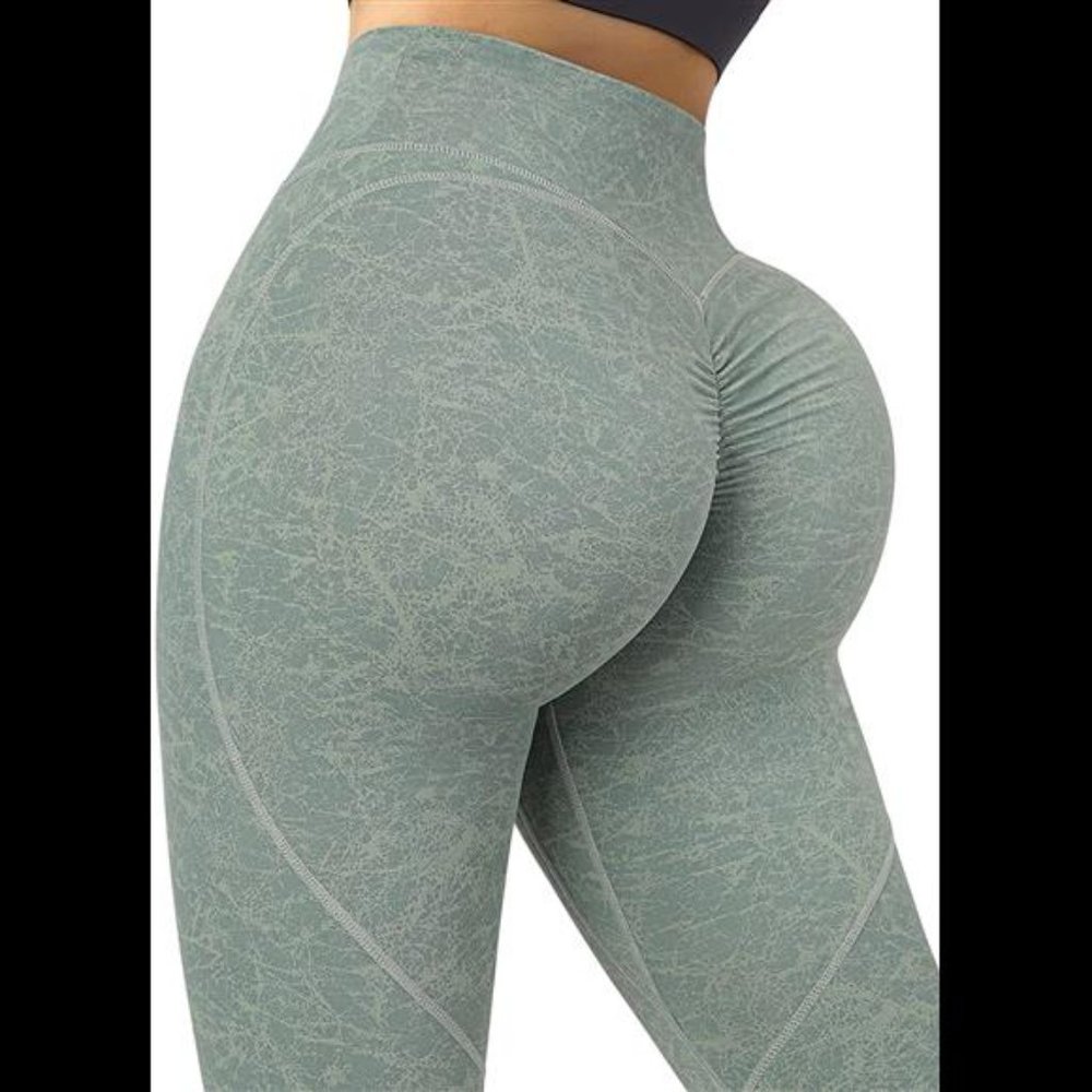 Women Cross Waist Butt Lifting Leggings Workout Gym High Waisted Yoga Pants